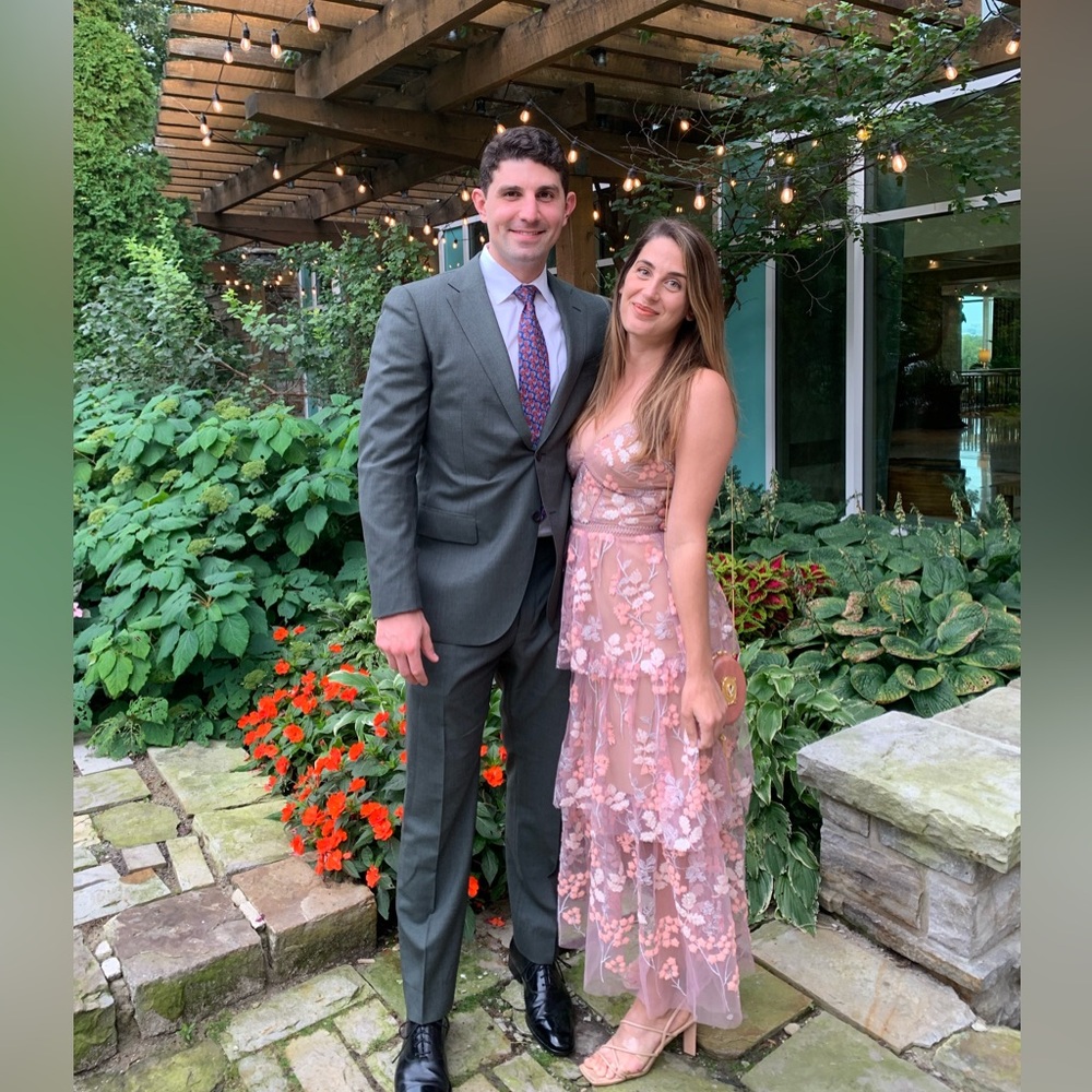 Elegant Pink Floral Dress